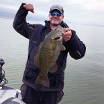 Successful smallmouth bass angler img3700